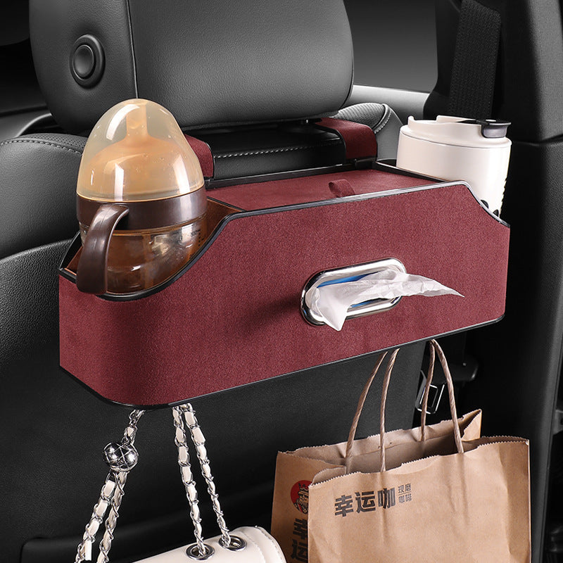 Multi-Functional Car Cup Holder Tissue Box