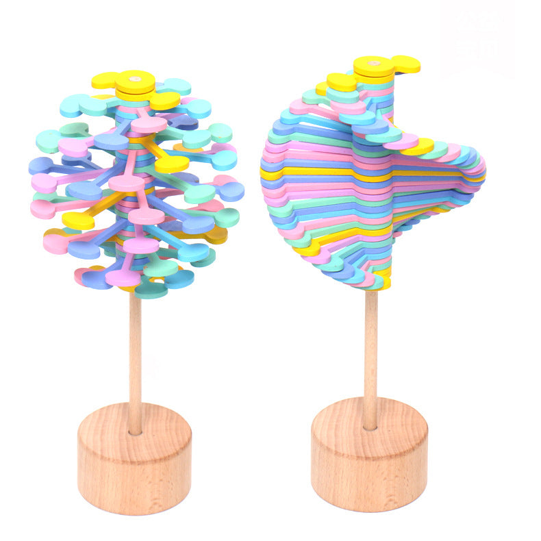Wooden Lollipop Spinner