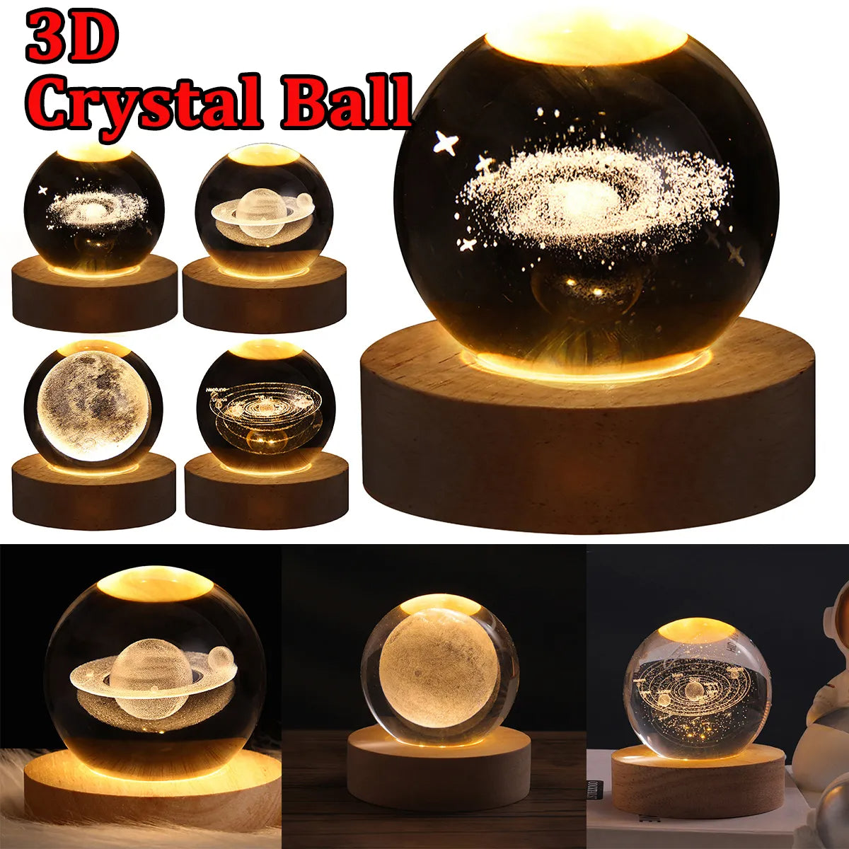 Galaxy Crystal Ball Light