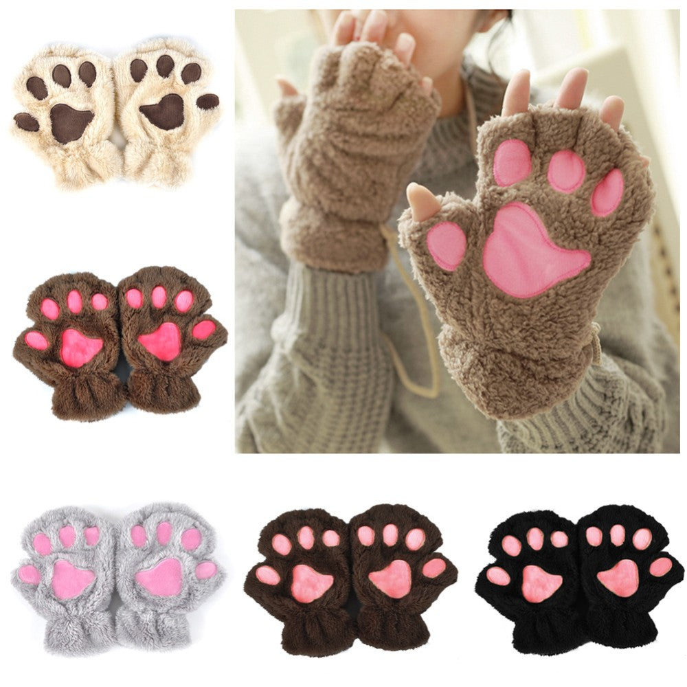 Cat Paw Plushie Gloves