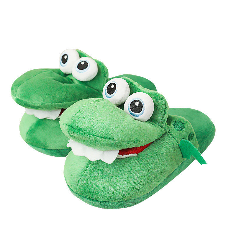 Comfy Crocodile Plush Slippers