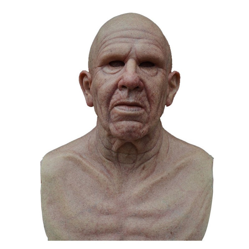 Halloween Realistic Old Person Mask