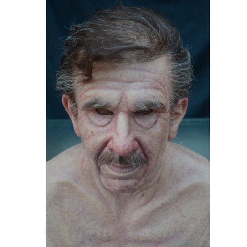 Halloween Realistic Old Person Mask