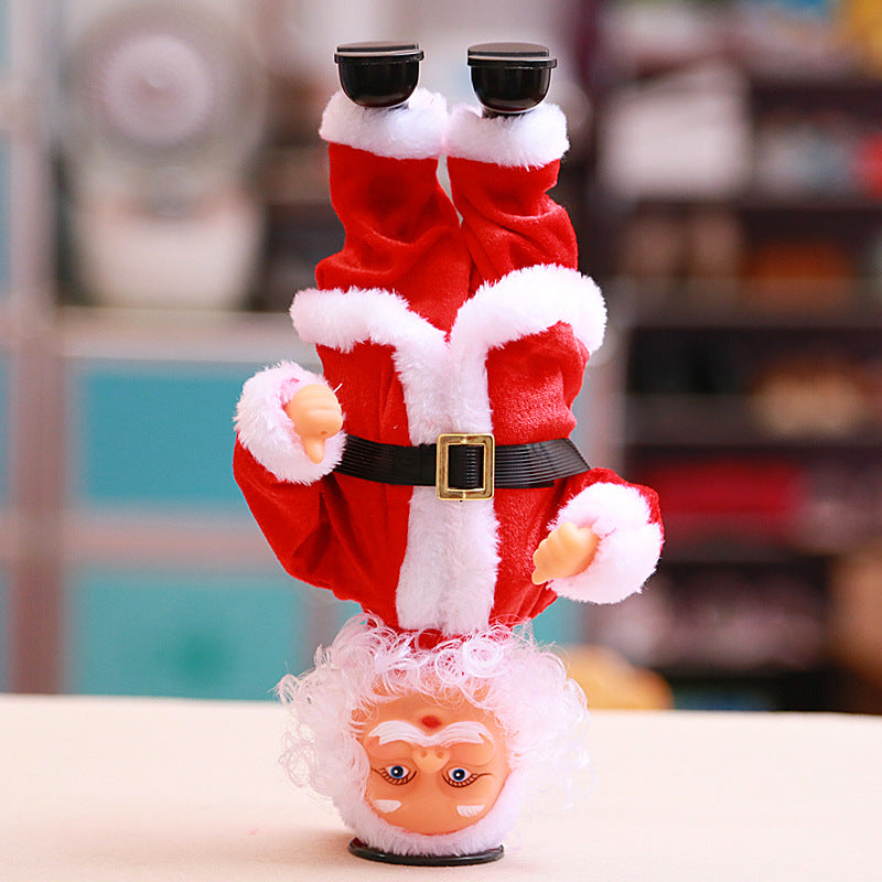Electric Santa Claus Head Spin Toy