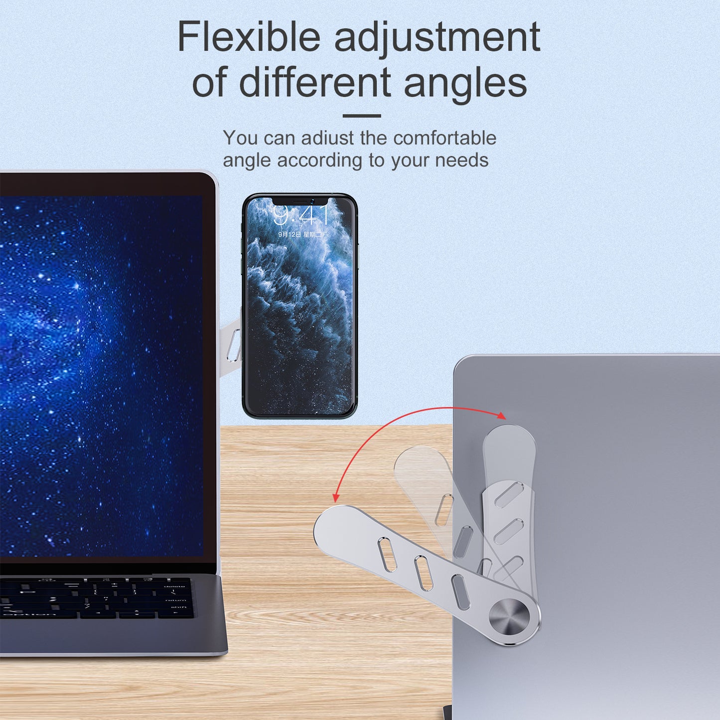 Aluminum Alloy Portable Stand For Home Laptop